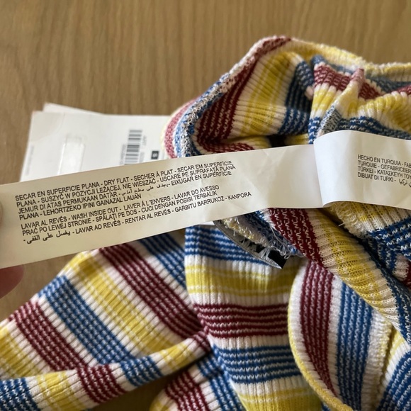 Zara| Beachy Knit Flare Pants in Neutral Stripes, Size Small, NWT•••Boho - Picture 10 of 14